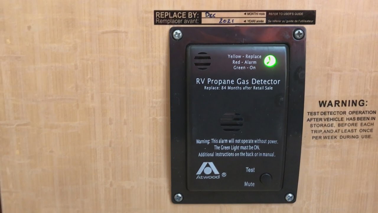 RV propane alarm