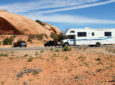 RV motorhome in Utah - feature image for cheap RV living forum tips