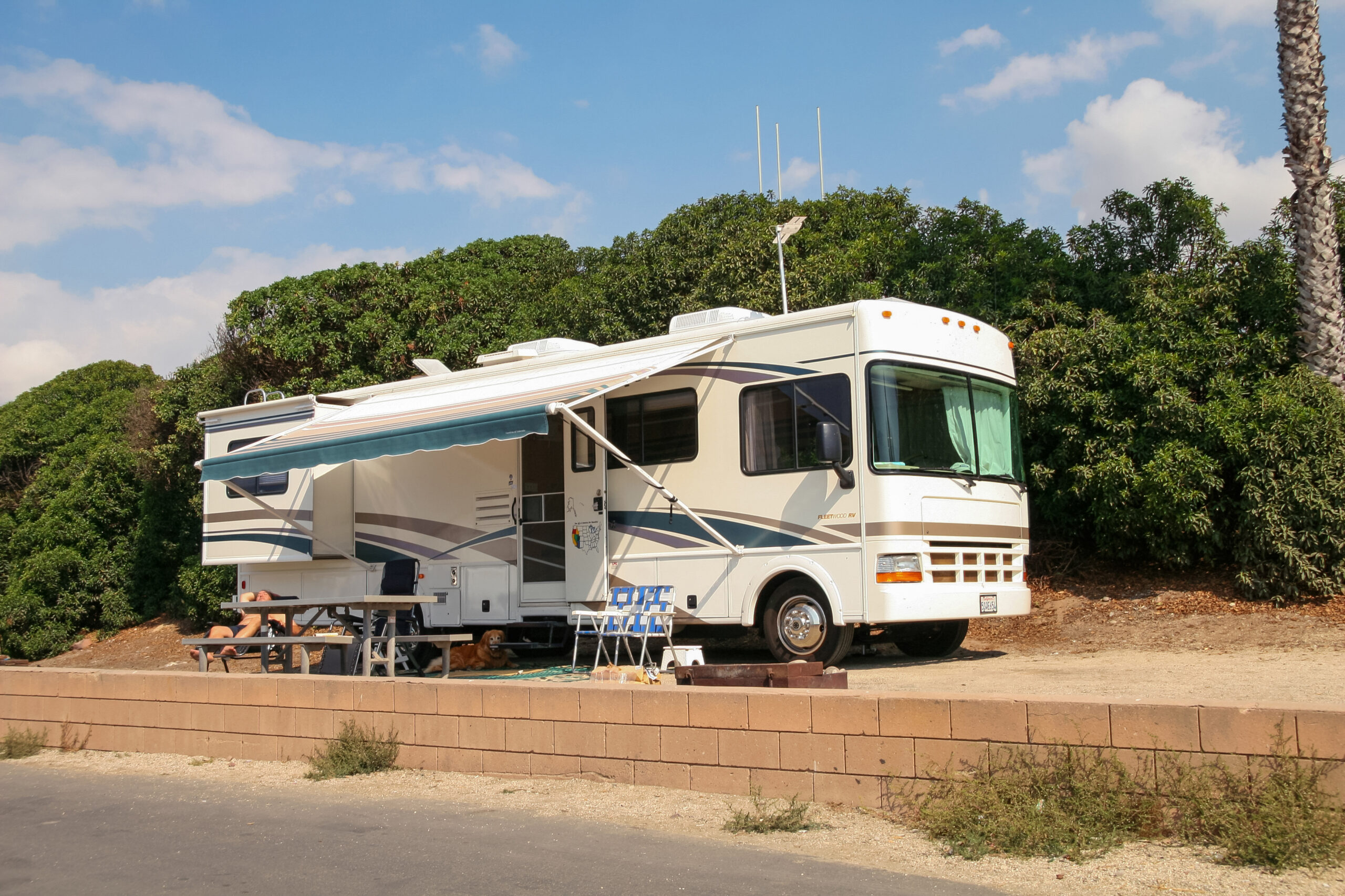 RV camping in hot weather