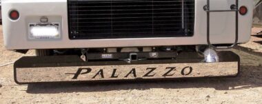 mud flaps for RVs on Palazzo Motorhome