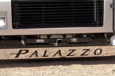 mud flaps for RVs on Palazzo Motorhome