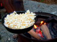 campfire popcorn in a bowl