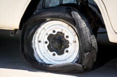 damaged RV tires