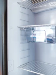inside of RV refrigerator