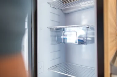inside of RV refrigerator