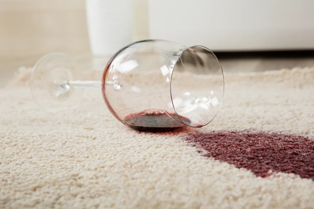 wine on carpet - feature for stain removal tips