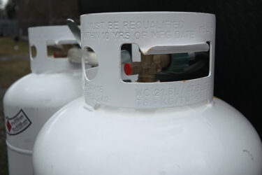 propane closeup view - feature image for how to check propane levels