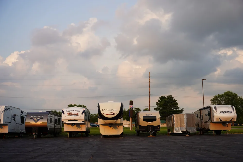 RVs in storage, feature image for dewinterize your RV