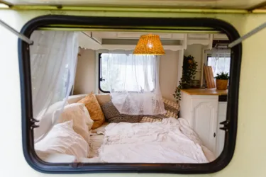 RV window view, feature image for renovating an RV