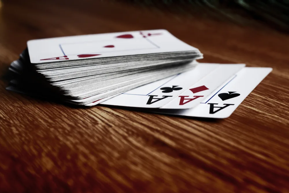Deck of cards for camping