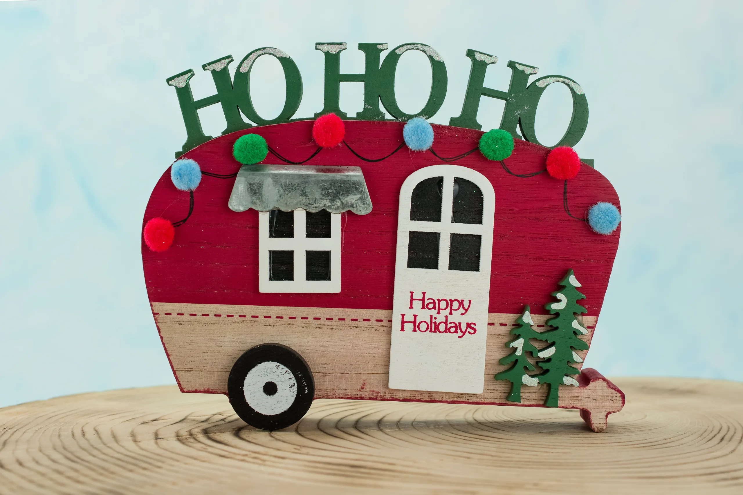 RVer holiday gifts ho ho ho trailer ornament