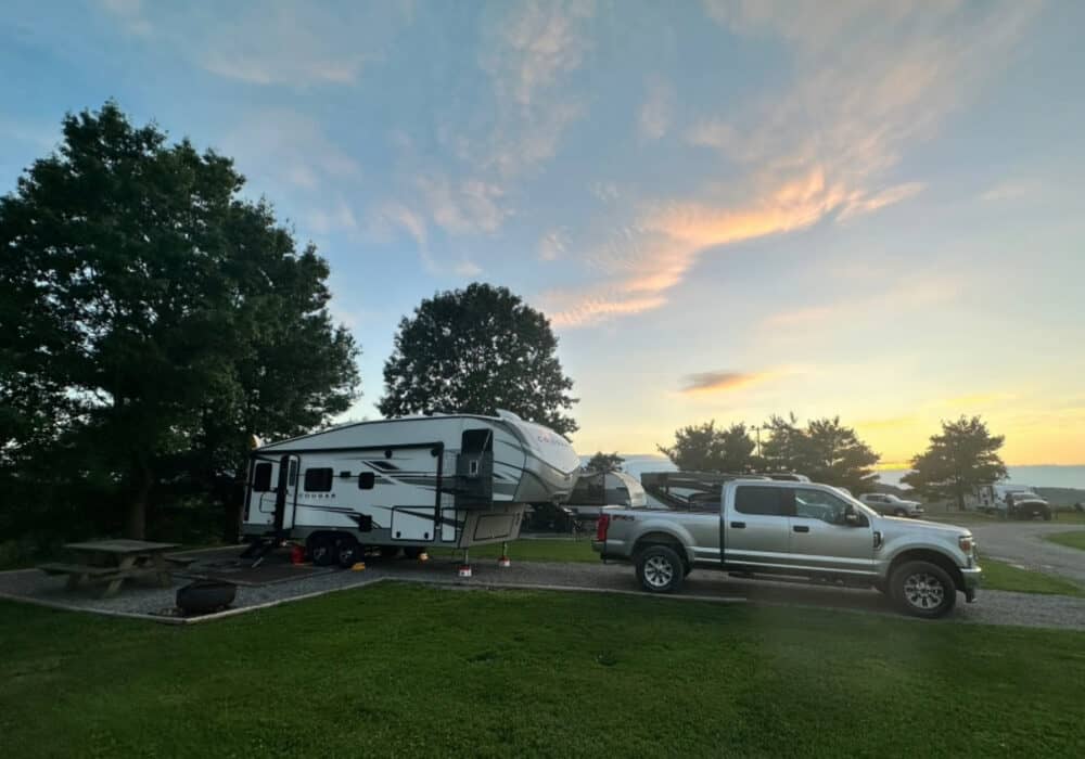 RV site at Mountain Top Campground